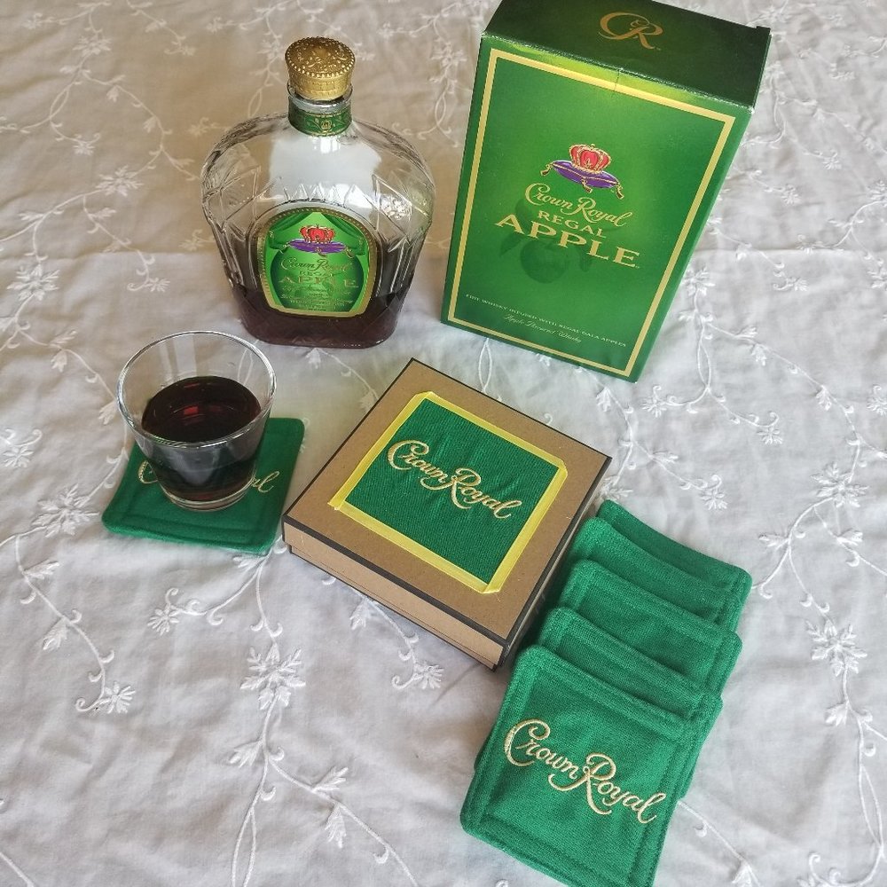 Crown Royal Apple - coasters and box